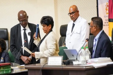 Nandranie-Coonjah GUYANA-New legislator sworn into office