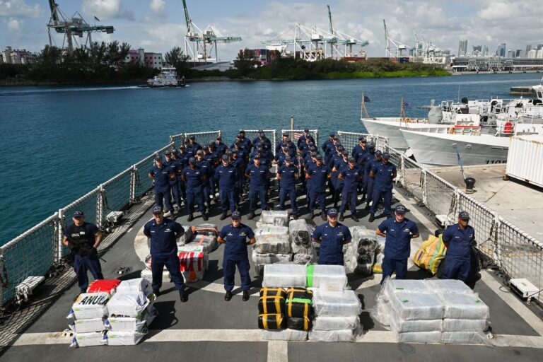 UNITED STATES–US Coast Guard offloads over US$14m in illicit drugs interdicted in Caribbean Sea