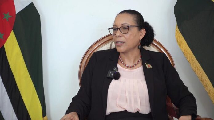 DOMINICA-ROSEAU-PRESIDENT-CHINA-INTERVIEW President of Dominica arrives in China to participate in the Global Leaders’ Meeting on Women