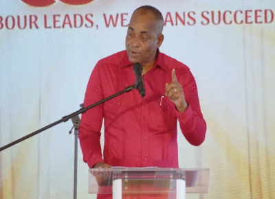 Skerrit-BLP Prime Minister of Dominica addressing regional leaders at CARICOM summit