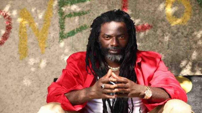 Buju Banton speaking at press conference addressing Jamaican legislator.