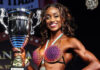 BODYBUILDING-Seaforth is full of confidence after a third-place finish at the IFBB Pro. Bodybuilder Seaforth posing confidently after IFBB Pro third-place finish