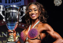 BODYBUILDING-Seaforth is full of confidence after a third-place finish at the IFBB Pro. Bodybuilder Seaforth posing confidently after IFBB Pro third-place finish
