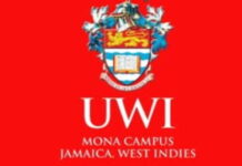 JAMAICA-University students are against returning to face-to-face classes this week. Jamaican university students protesting with signs against in-person classes