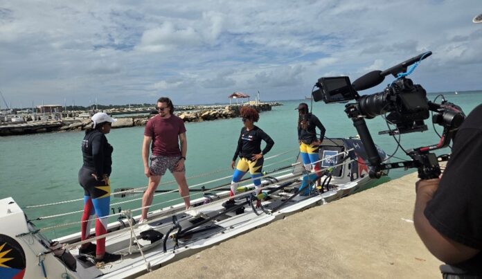 Canadian TV Team Films Docuseries in Antigua and Barbuda Canadian film crew shooting docuseries scenes in Antigua and Barbuda