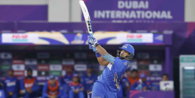 Pooran-for-Cape-Town Nicholas Pooran batting dismissal Cape Town Samp Army CPL match