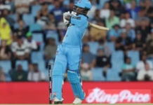 CRICKET-Rutherford’s good form carries the Capitals to the top of the table.