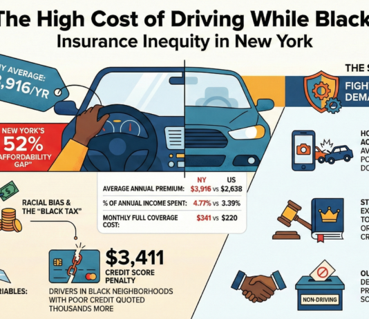 NYC FAMILIES PAY NEARLY FOUR TIMES MORE FOR AUTO INSURANCE