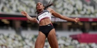 ATHLETICS-Gittens Spotsville sets new national indoor long jump record. Gittens-Spotsville Shatters Trinidad & Tobago Indoor Long Jump Record