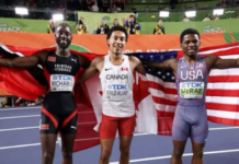 ATHLETICS-Richards cops bronze in 400m, Alfred eases into 60m finals.