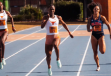 ATHLETICS-Alfred takes 100m, 200m titles at Texas Invitational