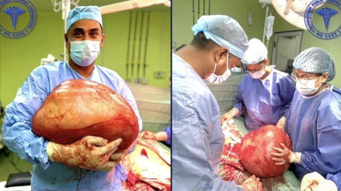 GUYANA- Doctors perform life-saving gynecological surgery on a 44-year-old woman
