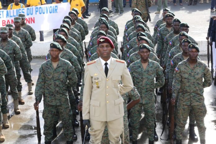 Haitian soldiers arrive in Mexico for military training program