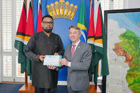 President Dr Irfaan Ali and Governor Antonio Olivério Garcia de Almeida