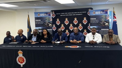 TCI-police-press-conference Three people killed and several injured in mass shootings in Turks and Caicos Islands