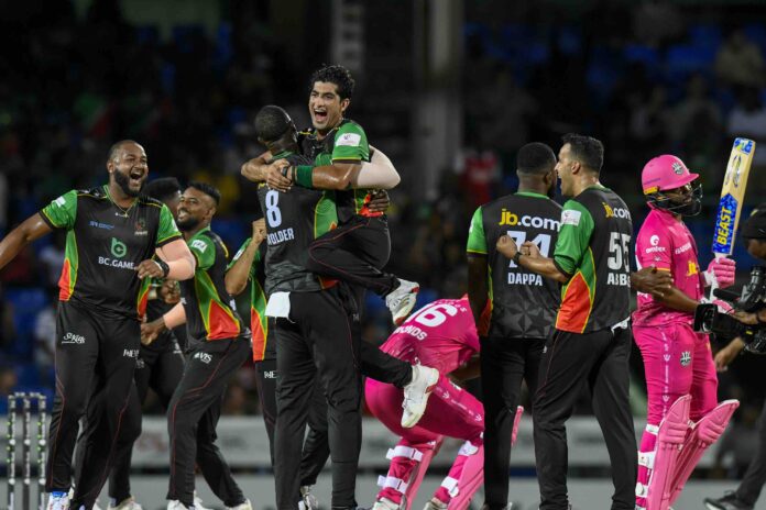 St Kitts & Nevis Patriots v Barbados Royals - Men's 2025 Republic Bank Caribbean Premier League Holder all-round performance Patriots beat Royals CPL