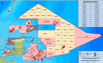 TRINIDAD-ENERGY-Trinidad and Tobago Receives Four Bidders for 2025 Deep Water Competitive Bidding Round Trinidad and Tobago receives four bids for 2025 deepwater competitive bidding round