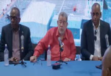 ST. VINCENT-Three OECS leaders in support of Grenada’s position regarding the US radar request. Three OECS leaders united at press conference supporting Grenada's sovereignty