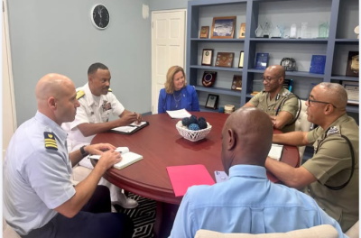 Holsey-meeting-with-Grenada Commander of the U.S. Southern Command meets regional leaders during visit to Grenada.