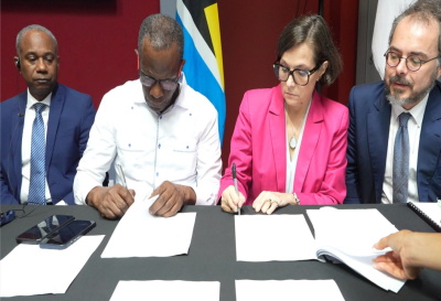 St. Lucia and French officials end two-day “successful” security meeting Officials from St. Lucia and France seated around a conference table during bilateral security talks.