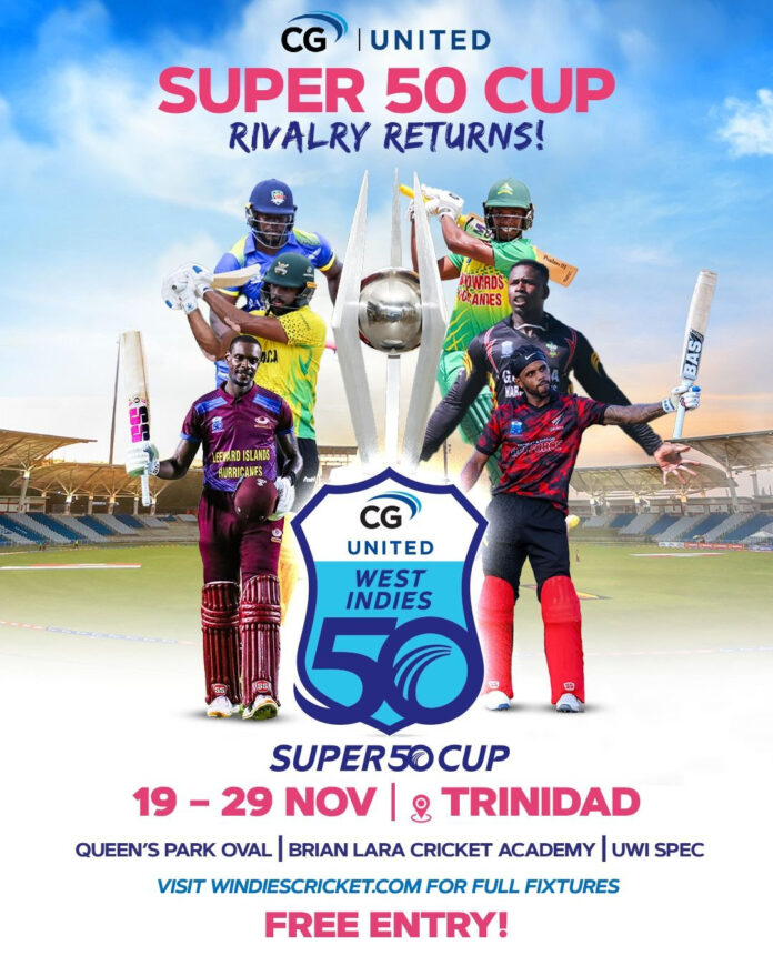 Condensed CG United Super50 Cup Revamped for 2025 CG United Super50 Cup trophy displayed as organizers announce the revamped 2025 tournament format.
