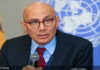 CARIBBEAN-UN human rights chief condemns US strikes in the Caribbean. UN Human Rights Chief addressing press conference on US military actions