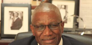 ANTIGUA-Governor General outlines new priorities for economic growth in Throne Speech. Antigua Governor General delivering Throne Speech at Parliament.