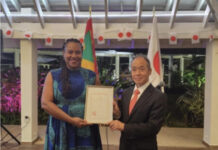 Wednesday, Japan’s Ambassador to Grenada, Dr. Akima Umezawa, announced the appointment during a ceremony.