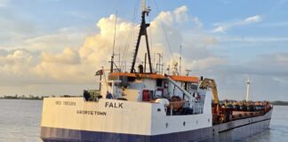 GUYANA-Guyana sends more emergency relief supplies to Jamaica. Guyana emergency relief supplies being loaded for Jamaica shipment.