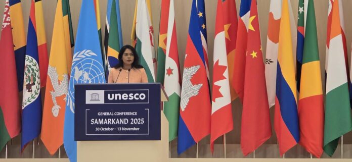 Guyana Wins UNESCO Board Seat After Decades-Long Absence Guyanese diplomats celebrating UNESCO executive board election at international conference