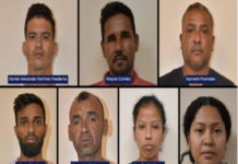 GUYANA-Police charge seven people with terrorism following deadly bomb explosion. Guyanese police presenting terrorism charges in court hearing