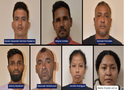Guyana-explosion-detainees Guyanese police presenting terrorism charges in court hearing