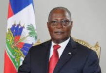 HAITI-Former Haitian leader calls for the restoration of constitutional and institutional legitimacy. Former Haitian President speaking at press conference on constitutional legitimacy.