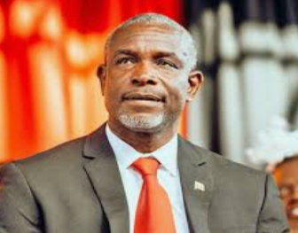 Joseph-Andall Grenada Foreign Affairs Minister presenting unemployment statistics.