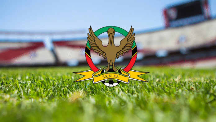 SKNFA-GENERAL St. Kitts and Nevis Football Association officials reviewing match footage after abandoned game