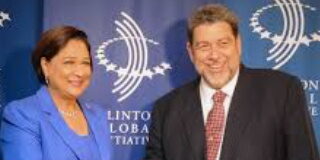 TRINIDAD-Prime Minister Persad-Bissessar warns CARICOM leaders not to meddle in the internal affairs of member states. Trinidad and Tobago Prime Minister Kamla Persad-Bissessar addressing CARICOM leaders at regional summit.