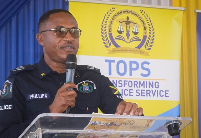 Jamaica St Catherine South Murders Down 40 Percent Jamaica Police Commissioner presenting crime statistics for St. Catherine South.