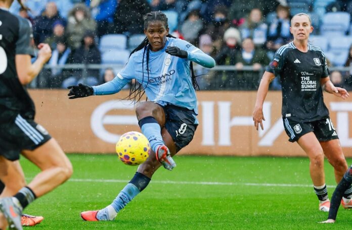 Khadija-Shaw3 Shaw scores four as City beat Villa in WSL