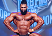 BODYBUILDING-Coward finishes second at IFBB Worlds.