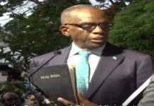 ST. LUCIA-Pierre was sworn into office, promising to continue the policies of his first administration. St. Lucia Pierre sworn into office continuing first administration policies