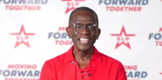 ST. LUCIA-Prime Minister Pierre is overjoyed at the general election victory.