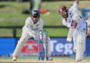 CRICKET-LEAD Hope, Greaves consolidate to give WI outside chance of victory. West Indies batsmen Shai Hope and Justin Greaves building partnership