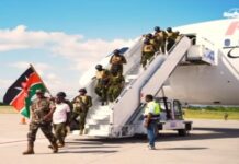 HAITI-Kenyan troops arrive in Haiti.