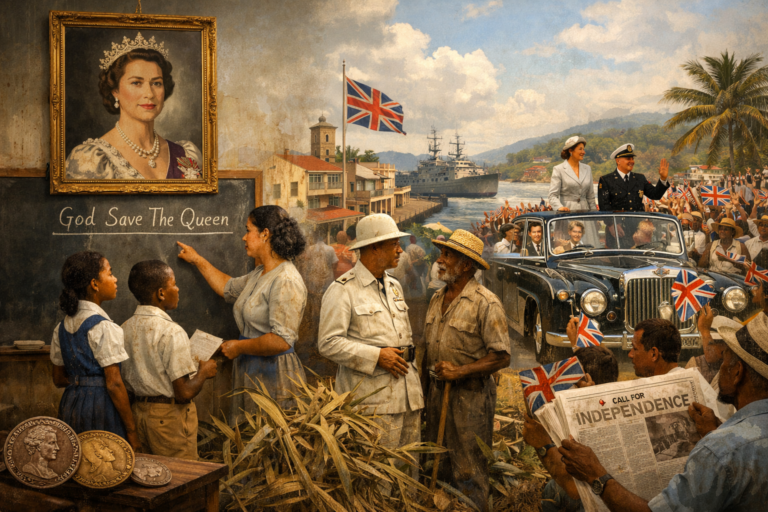 The Queen influence over the Caribbean