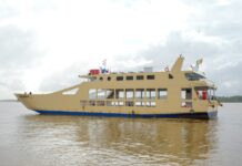 GUYANA-New ferry to service Georgetown, Region One route. New Guyanese passenger and cargo ferry on the Essequibo River