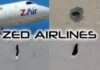 HAITI-Zed Airlines planes hit by bullets.