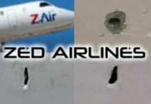 HAITI-Zed Airlines planes hit by bullets.