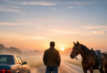 what is the different between a man , a car and horse?