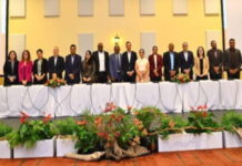 SURINAME-New initiative to increaseaccess to financing. Suriname Finance Minister Stanley Raghoebarsing and IDB representative sign agreement at launch of new initiative to increase access to financing for MSMEs at Central Bank of Suriname in Paramaribo