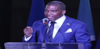 CARIBBEAN-CARICOM chair makes a plea on behalf of Haiti. CARICOM Chair and St Kitts Prime Minister Dr Terrance Drew delivers emotional plea on behalf of Haiti at 50th Heads of Government Meeting in Basseterre with video recording